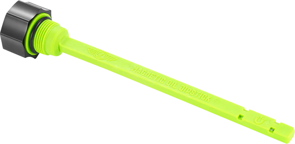 FIGURATI DESIGNS Magnetic Oil Dipstick - Curved - Black - Indian FD01-MAGDSTS-SM-BLK