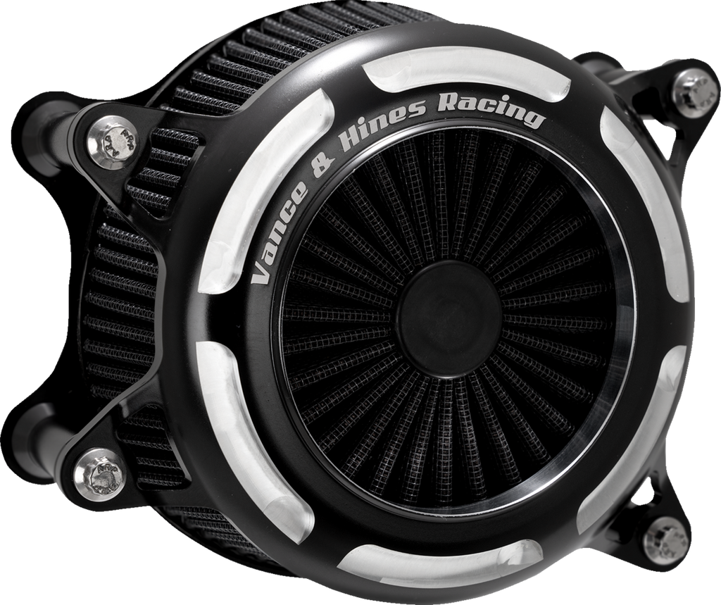 VANCE & HINES V02 Onyx Air Intake Kit - Black Contrast 41113