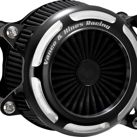 VANCE & HINES V02 Onyx Air Intake Kit - Black Contrast 41117