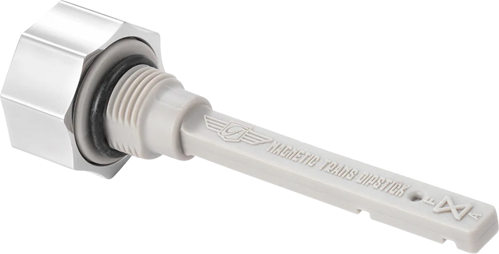 FIGURATI DESIGNS Transmission Oil Dipstick - Magnetic - Silver - Twin Cam FD01-MAGTD-SM-SS