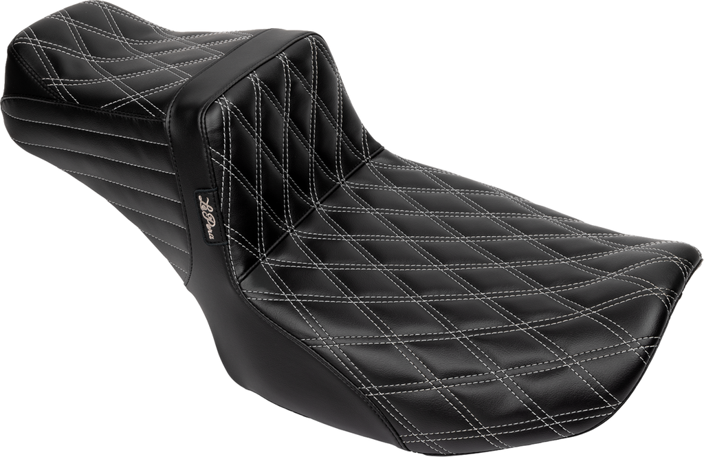 LE PERA Tailwhip Daddy Long Legs Seat LV-587DLDD-GY01 for FLH/FLT 2023-2025 with Gray Double Diamond Stitch
