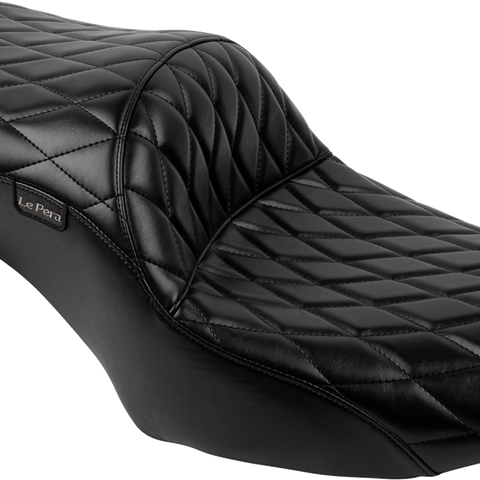 LE PERA Maverick Seat - without Backrest - Diamond Stitch - Black - FLH/FLT '23-'24 LV-957DM