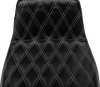 LE PERA Tailwhip Daddy Long Legs Seat LV-587DLDD-GY01 for FLH/FLT 2023-2025 with Gray Double Diamond Stitch