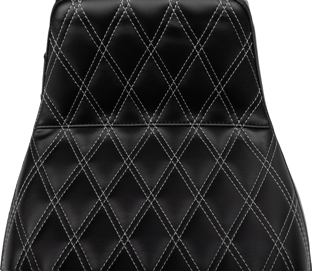 LE PERA Tailwhip Daddy Long Legs Seat LV-587DLDD-GY01 for FLH/FLT 2023-2025 with Gray Double Diamond Stitch