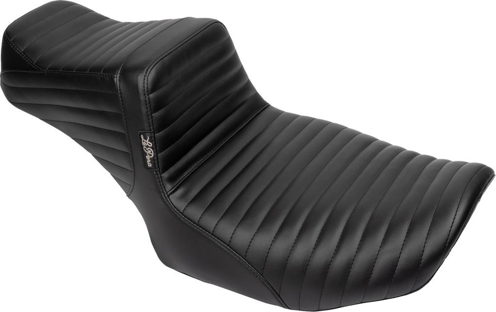 LE PERA Tailwhip Daddy Long Legs Seat for FLH/FLT 2023-2025 - Pleated Leather Design (Part Number: LV-587DLPT)