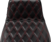 LE PERA Tailwhip Daddy Long Legs Seat for FLH/FLT 2023-2025 – Red Double Diamond Stitch - Part LV-587DLDD-R01