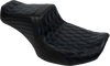 LE PERA Tailwhip Seat for FLH/FLT 2023-2025 with Blue Double Diamond Stitch, Part LV-587DD-BE01