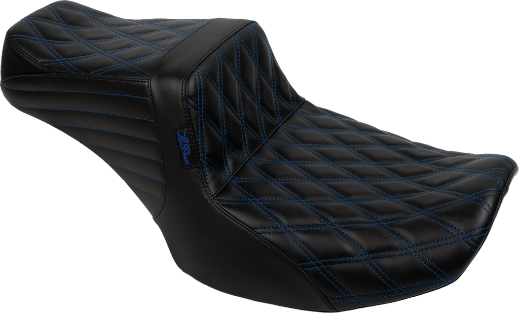 LE PERA Tailwhip Seat for FLH/FLT 2023-2025 with Blue Double Diamond Stitch, Part LV-587DD-BE01