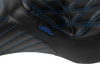 LE PERA Tailwhip Seat for FLH/FLT 2023-2025 with Blue Double Diamond Stitch, Part LV-587DD-BE01