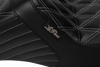 LE PERA Tailwhip Seat for FLH/FLT 2023-2025 by LE PERA - Bright Gray Double Diamond Stitch (Part LV-587DD-GY01)