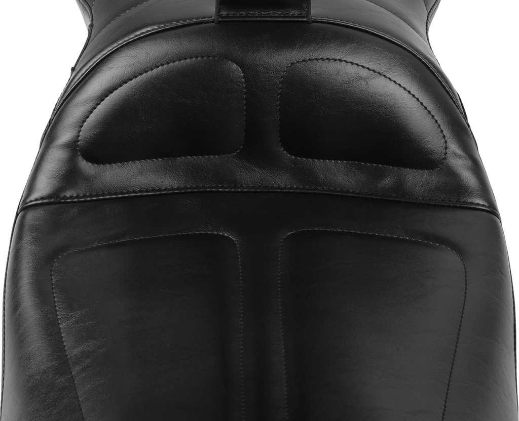 LE PERA Maverick Seat with Backrest for FLH/FLT 2023-2025 – Black, Part LV-957BR