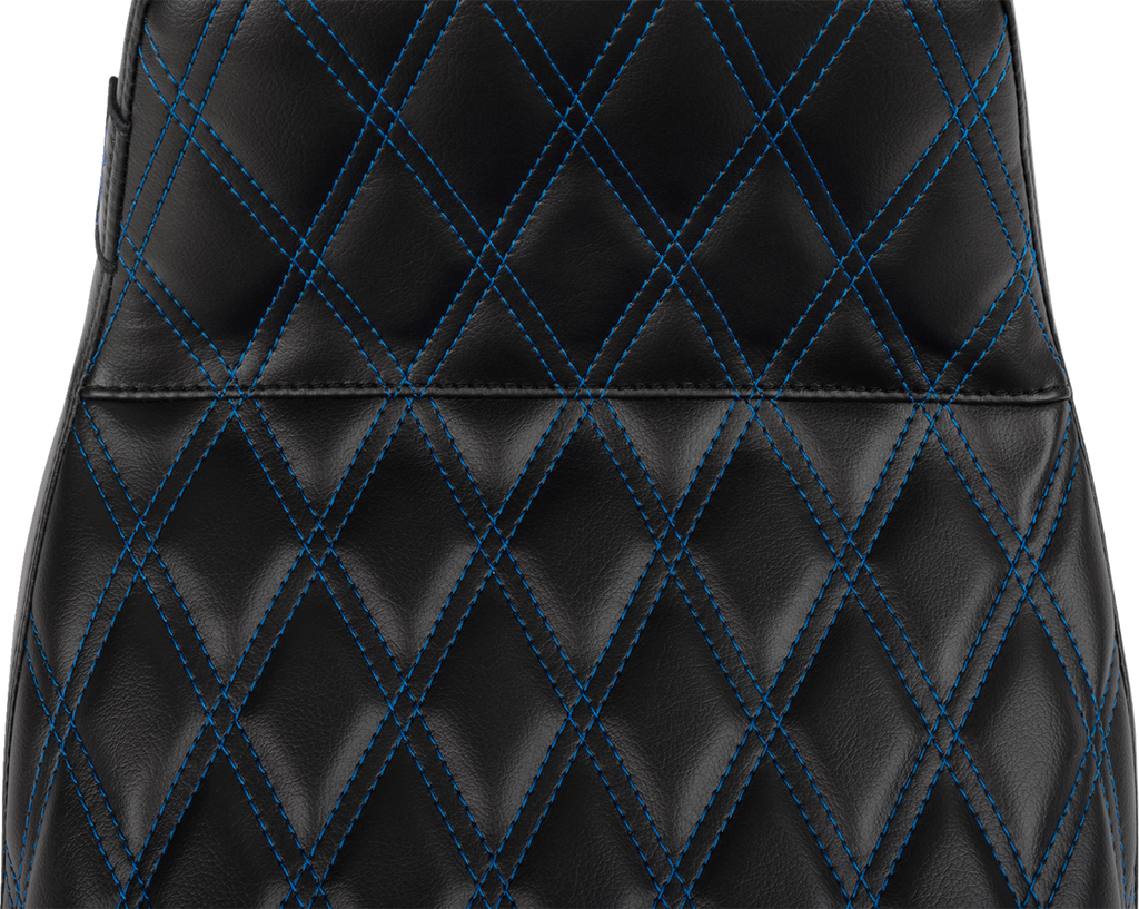 LE PERA Tailwhip Seat for FLH/FLT 2023-2025 with Blue Double Diamond Stitch, Part LV-587DD-BE01