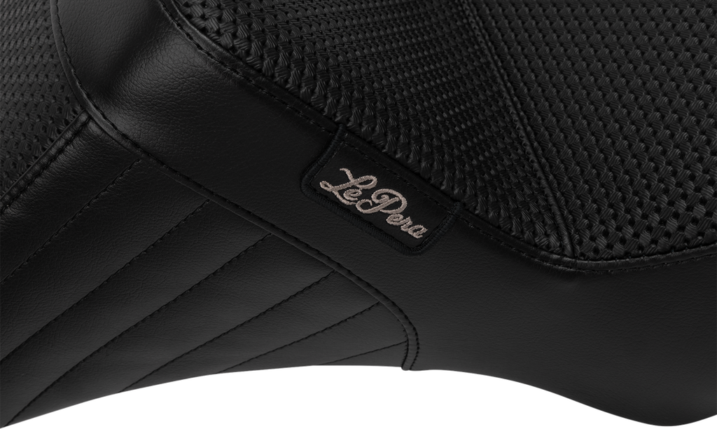 LE PERA Tailwhip Daddy Long Legs Seat with Basketweave Stitch for FLH/FLT 2023-2025 - LV-587DLBW