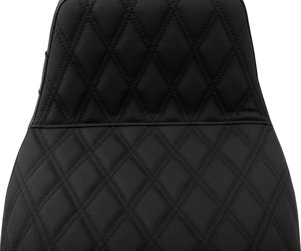 LePera Kickflip Seat with Double Diamond Stitch and Gripp Tape for FLH/FLT 2023-2025 - Model LV-597DDGP