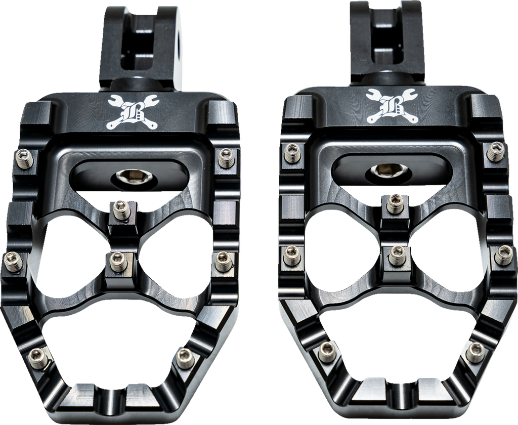 Burly Brand MX Evolution Passenger Pegs B13-1017B - Black for Softail Motorcycles