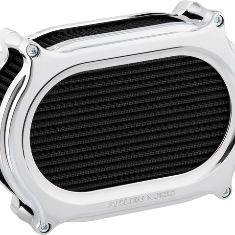 ARLEN NESS Stage 2 Oval Air Cleaner Kit - Chrome 600-170