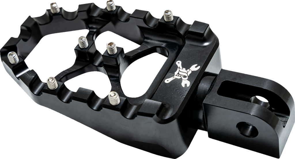 Burly Brand MX Evolution Passenger Pegs B13-1017B - Black for Softail Motorcycles