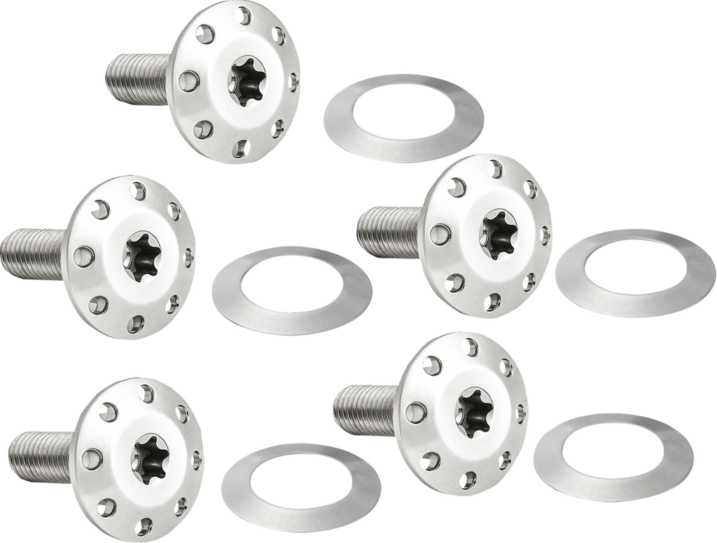 ARLEN NESS Bolt Kit - Holeshot/Front/Floating/Brake Rotor - Spoke Mount - Polished - 5 Pack 300-920