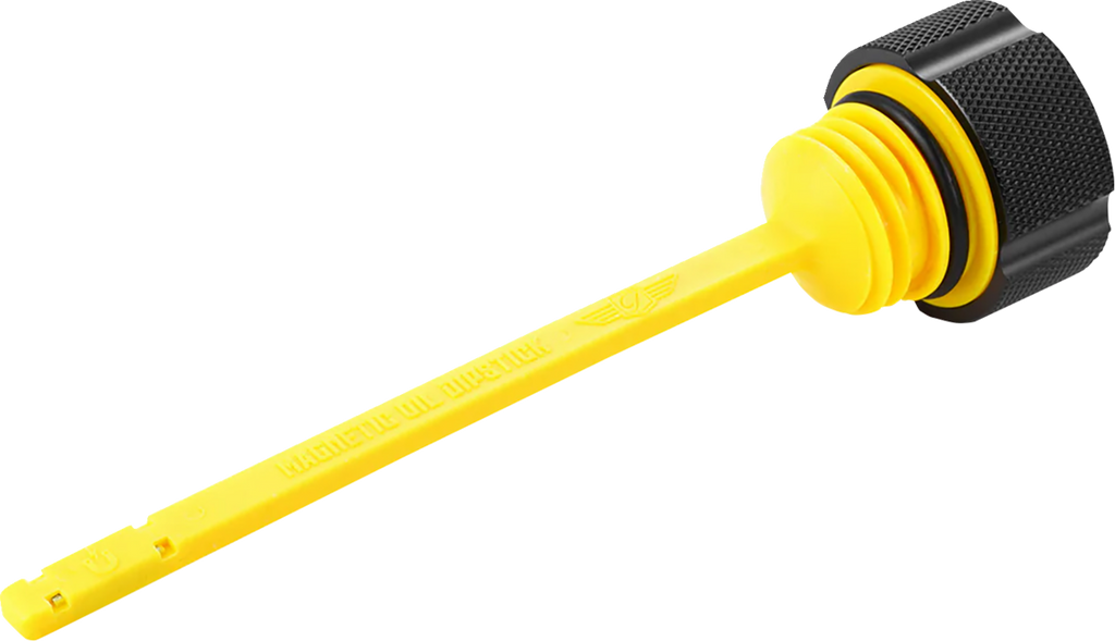FIGURATI DESIGNS Performance Magnetic Oil Dipstick - Knurled - Black FDP01-M8KN-BLK
