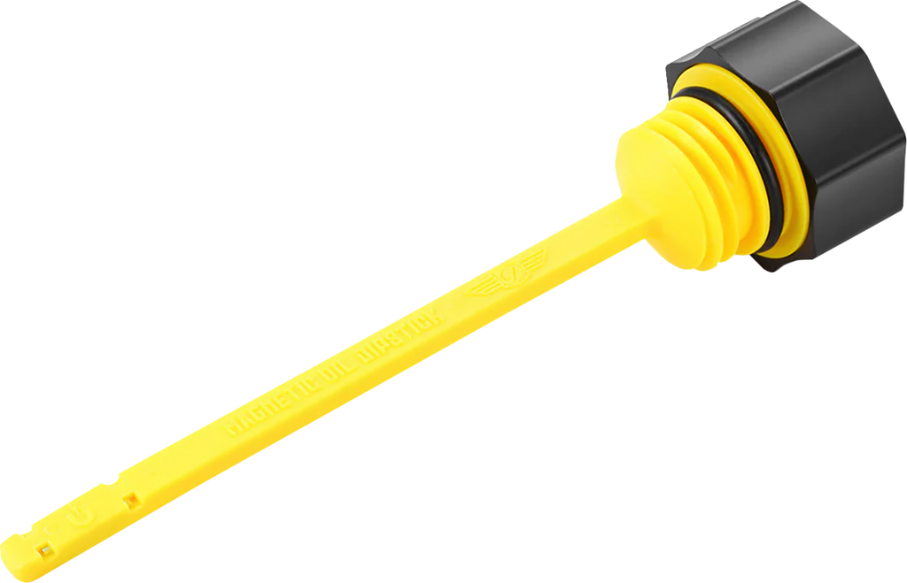 FIGURATI DESIGNS Performance Magnetic Oil Dipstick - Curved - Black FDP01-M8SM-BLK