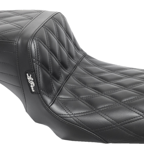LE PERA Tailwhip Seat - Double Diamond - Black - FXD '04-'05 LF-581DD