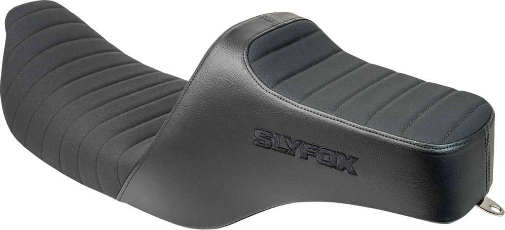 SLYFOX Highnoon Seat - Vinyl - Classic Stitch - Black Logo - FL '97-'07 4702A-SlyFox