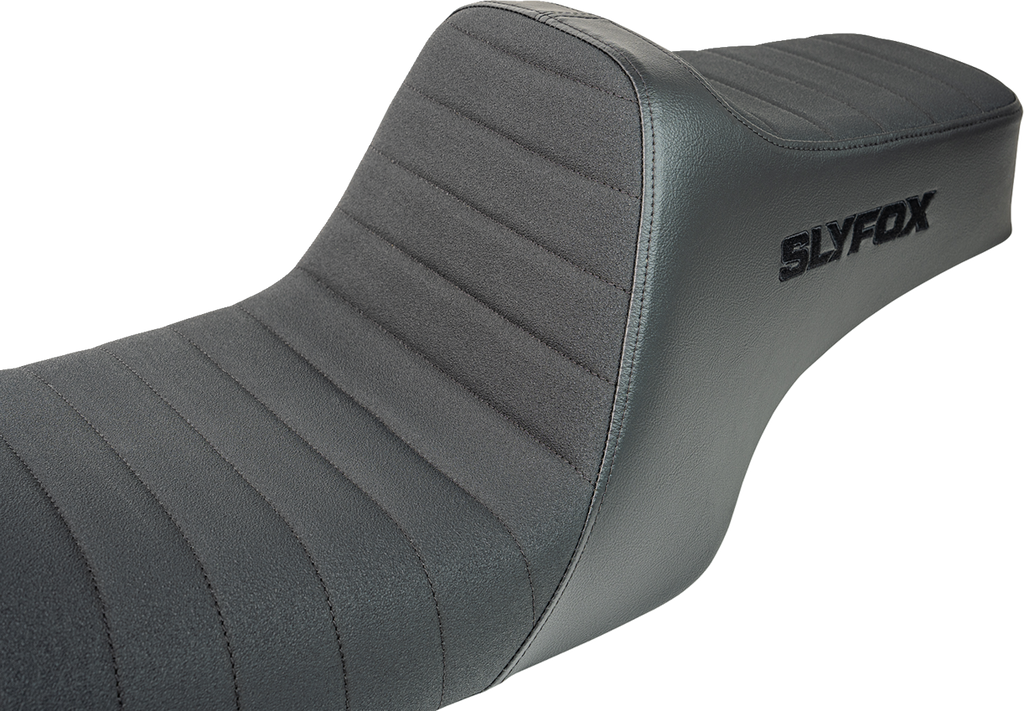 SLYFOX Highnoon Seat - Vinyl - Classic Stitch - Black Logo - FL '97-'07 4702A-SlyFox