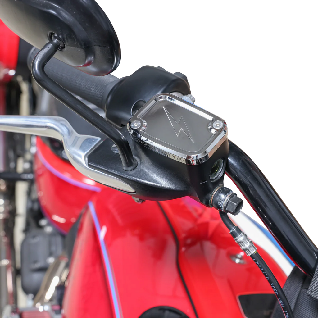 THRASHIN SUPPLY CO. Front Brake Master Cylinder Cover Chrome TSC-3176-3
