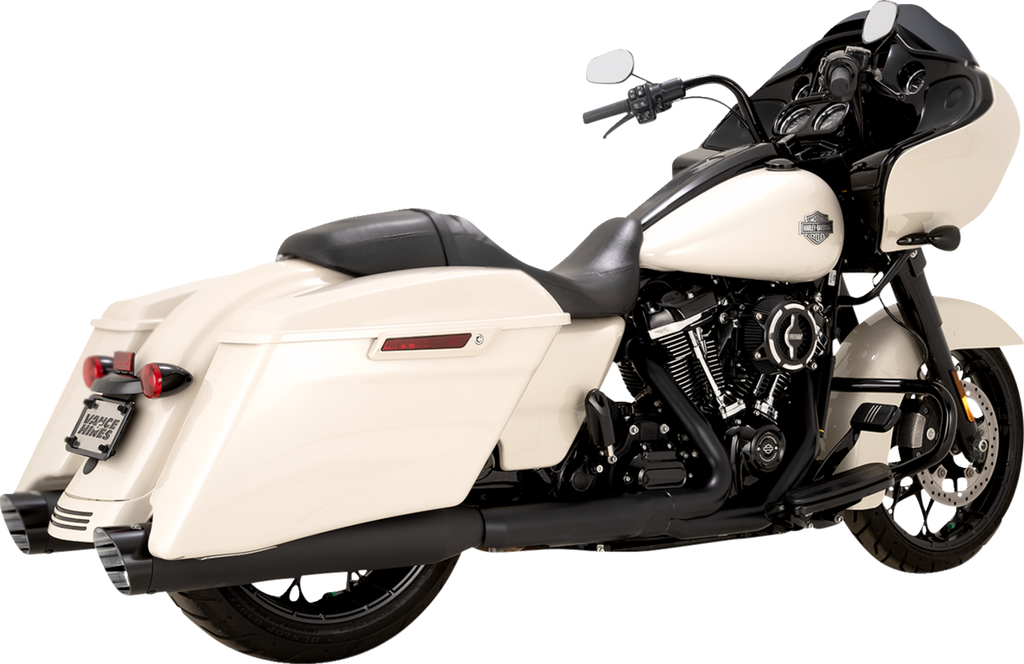VANCE & HINES Razorback 450 Slip-On Mufflers - Black - M8 Bagger 47960
