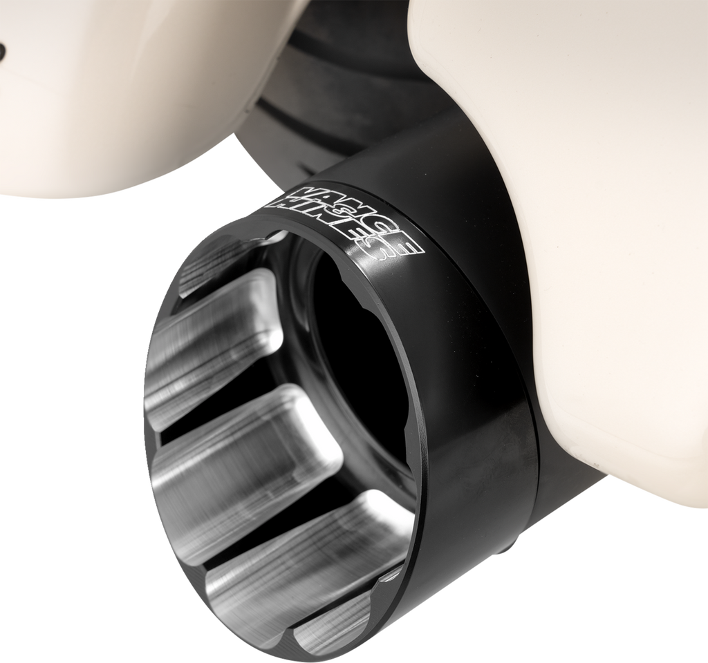 VANCE & HINES Razorback 450 Slip-On Mufflers - Black - M8 Bagger 47960