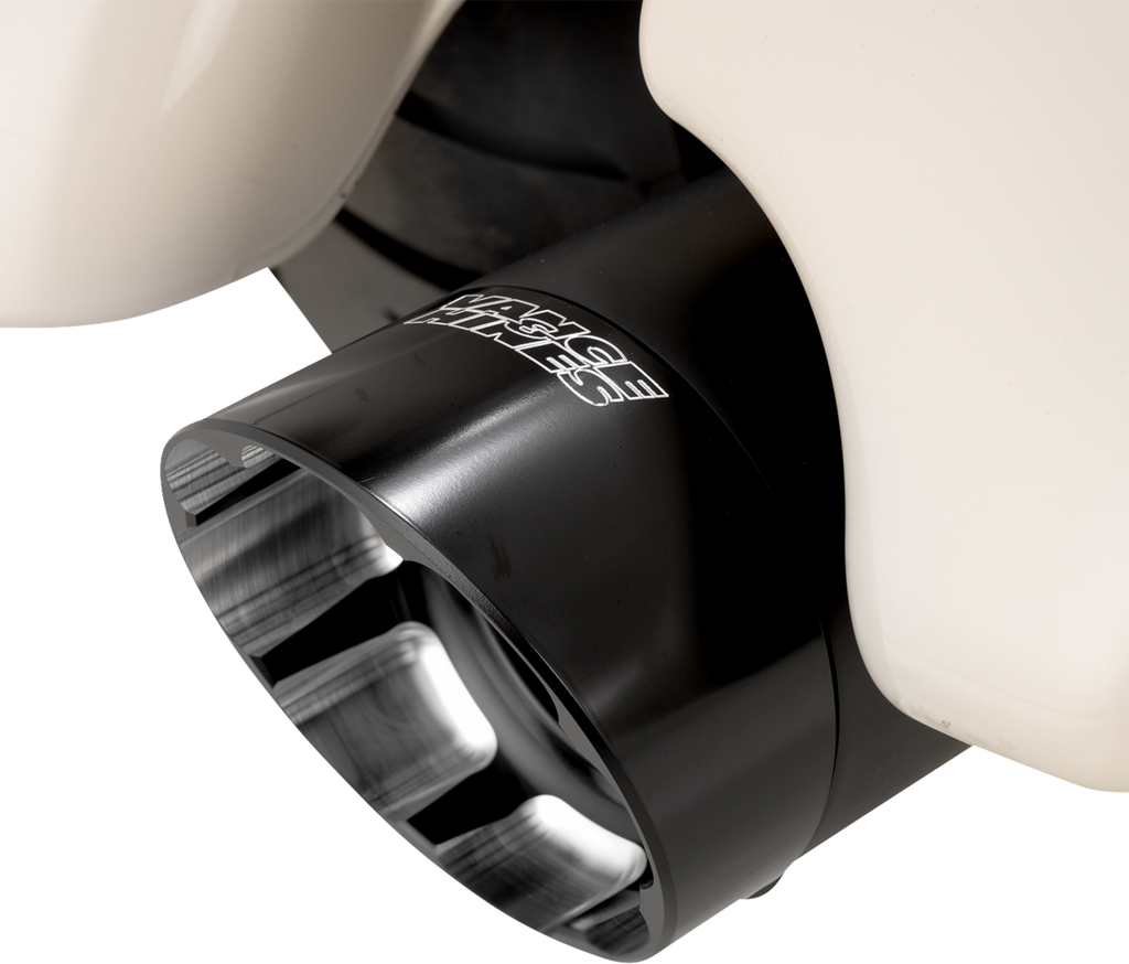 VANCE & HINES Razorback 450 Slip-On Mufflers - Black - M8 Bagger 47960