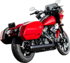 S&S CYCLE Grand National Slip-On Muffler 50 State - 4 inch Black for M8 Softail (Part #550-1159)