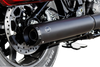 S&S CYCLE Grand National Slip-On Muffler 50 State - 4 inch Black for M8 Softail (Part #550-1159)
