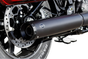 S&S CYCLE Grand National Slip-On Muffler 50 State - 4 inch Black for M8 Softail (Part #550-1159)
