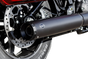 S&S CYCLE Grand National Slip-On Muffler 50 State - 4 inch Black for M8 Softail (Part #550-1159)