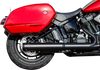 S&S CYCLE Grand National Slip-On Muffler 50 State - 4 inch Black for M8 Softail (Part #550-1159)