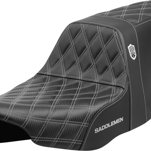 SADDLEMEN Pro Series SDC Performance Seat - Silver Stitching - w/o Backrest - FLT/FLH '23-'24 SC82307D5