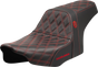 SADDLEMEN Pro Series SDC Performance Seat - Red Stitching - w/o Backrest - FLT/FLH '23-'24 SC82307D4