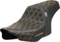 SADDLEMEN Pro Series SDC Performance Seat - Gold Stitching - w/o Backrest - FLT/FLH '23-'24 SC82307D7