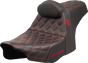 SADDLEMEN Pro Series SDC Performance Seat - Red Stitching - w/ Backrest - FLT/FLH '23-'25 SC82307DB4