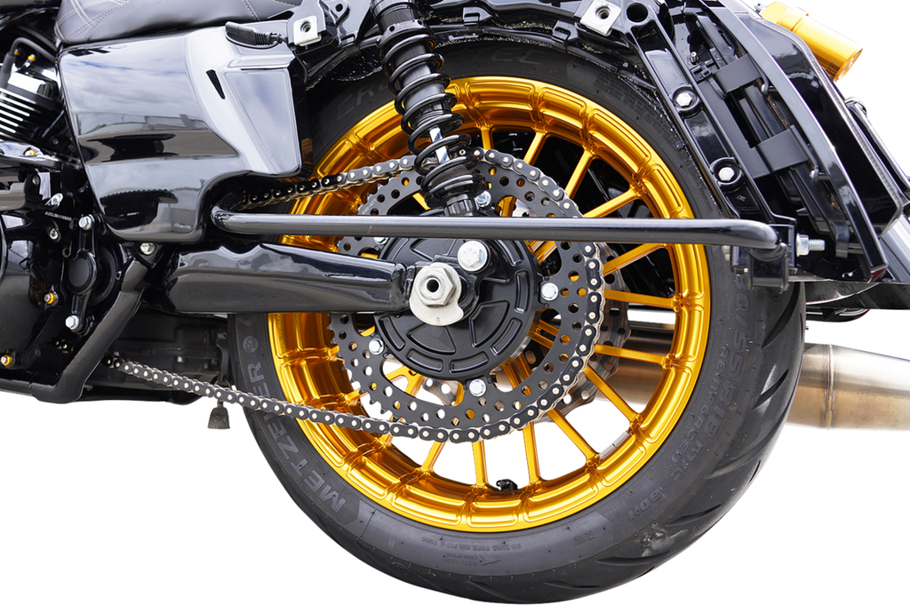 Arlen Ness Chain Drive Kit for FLT/FLH 2009 and Up – 27/57 Tooth Black with CNC Billet Aluminum Cush Drive