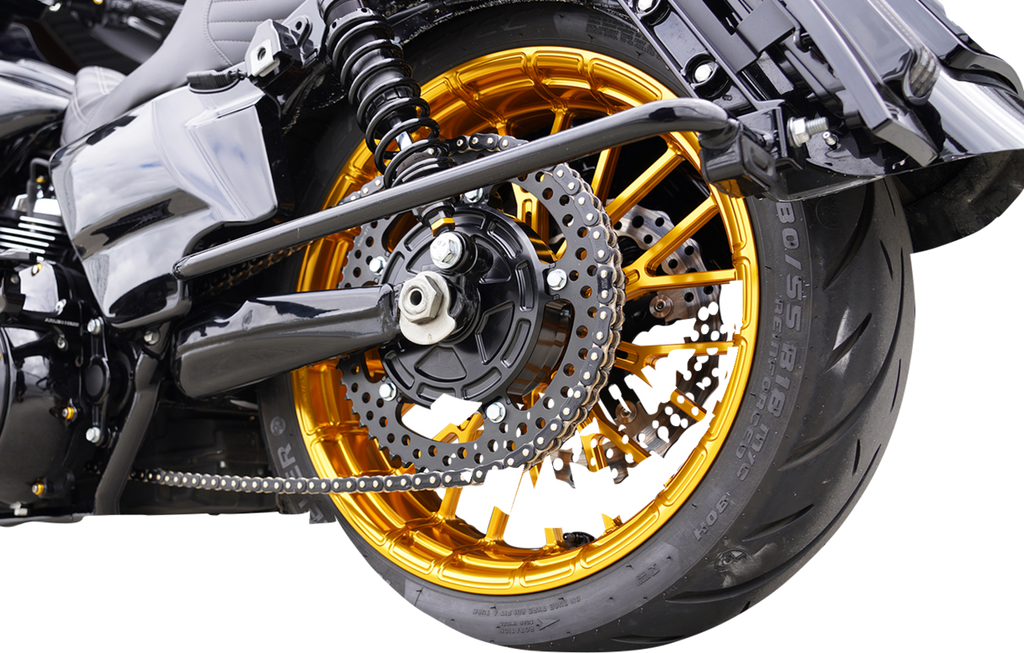 Arlen Ness Chain Drive Kit for FLT/FLH 2009 and Up – 27/57 Tooth Black with CNC Billet Aluminum Cush Drive