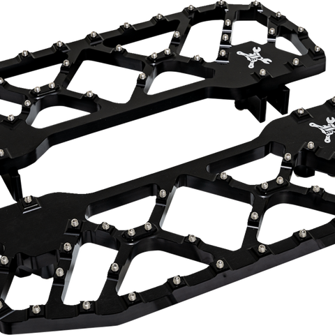 Burly Brand MX-Evolution Floorboards for FLH/FLT '85-'25, Black - Part B13-1053B