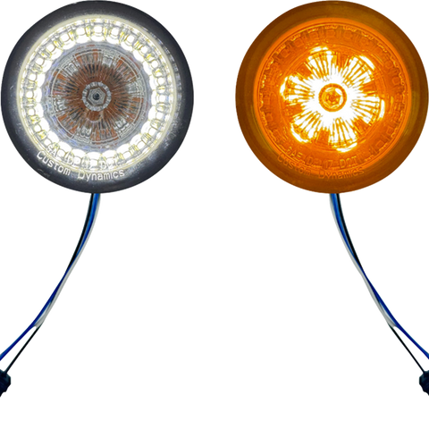 CUSTOM DYNAMICS ProBeam® Front Turn Signal Inserts with Smoke Lens – Part #PB-AW-25JAE-S