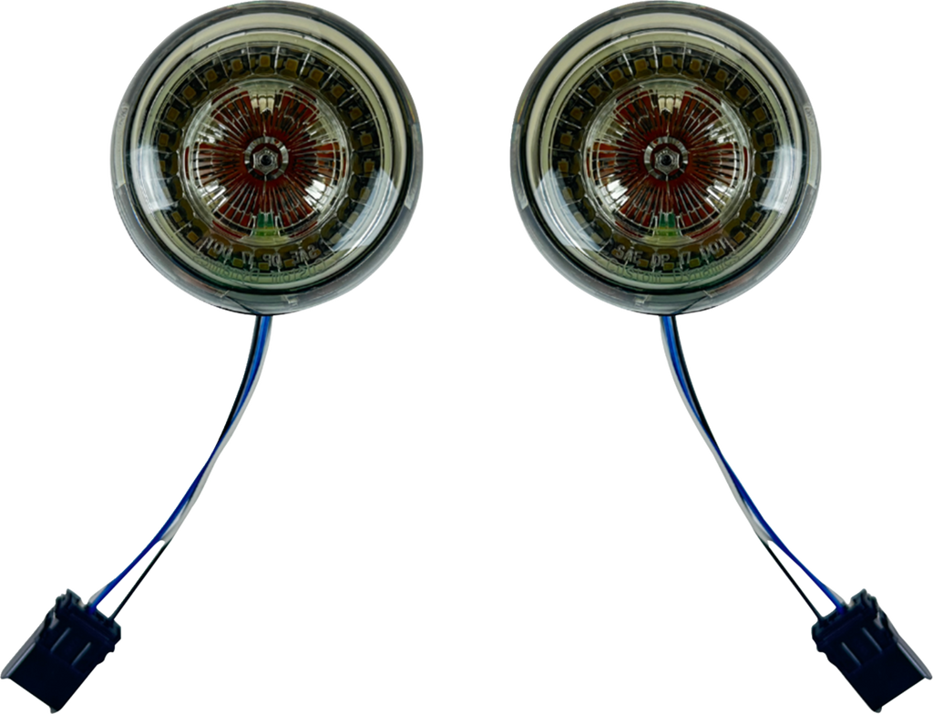 CUSTOM DYNAMICS ProBeam® Front Turn Signal Inserts with Smoke Lens – Part #PB-AW-25JAE-S