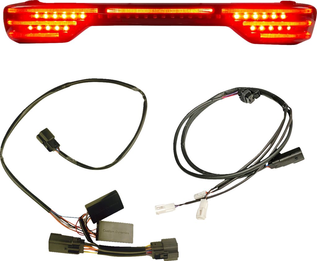 CUSTOM DYNAMICS Pro Beam® Light Kit for Harley-Davidson Tour Pak with Smoked Lens (Part CD-TP-KIT-25-S)