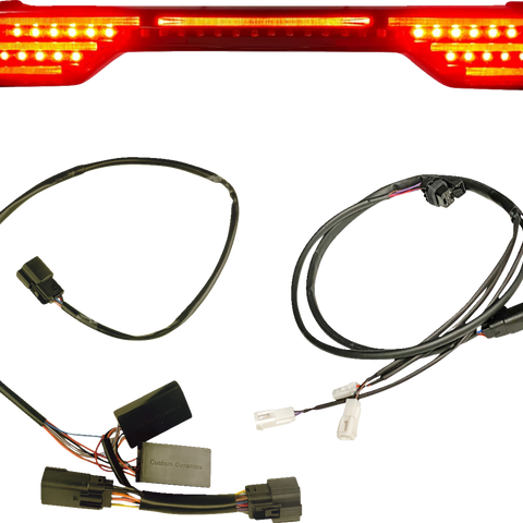 CUSTOM DYNAMICS Pro Beam® Light Kit for Harley-Davidson Tour Pak with Smoked Lens (Part CD-TP-KIT-25-S)