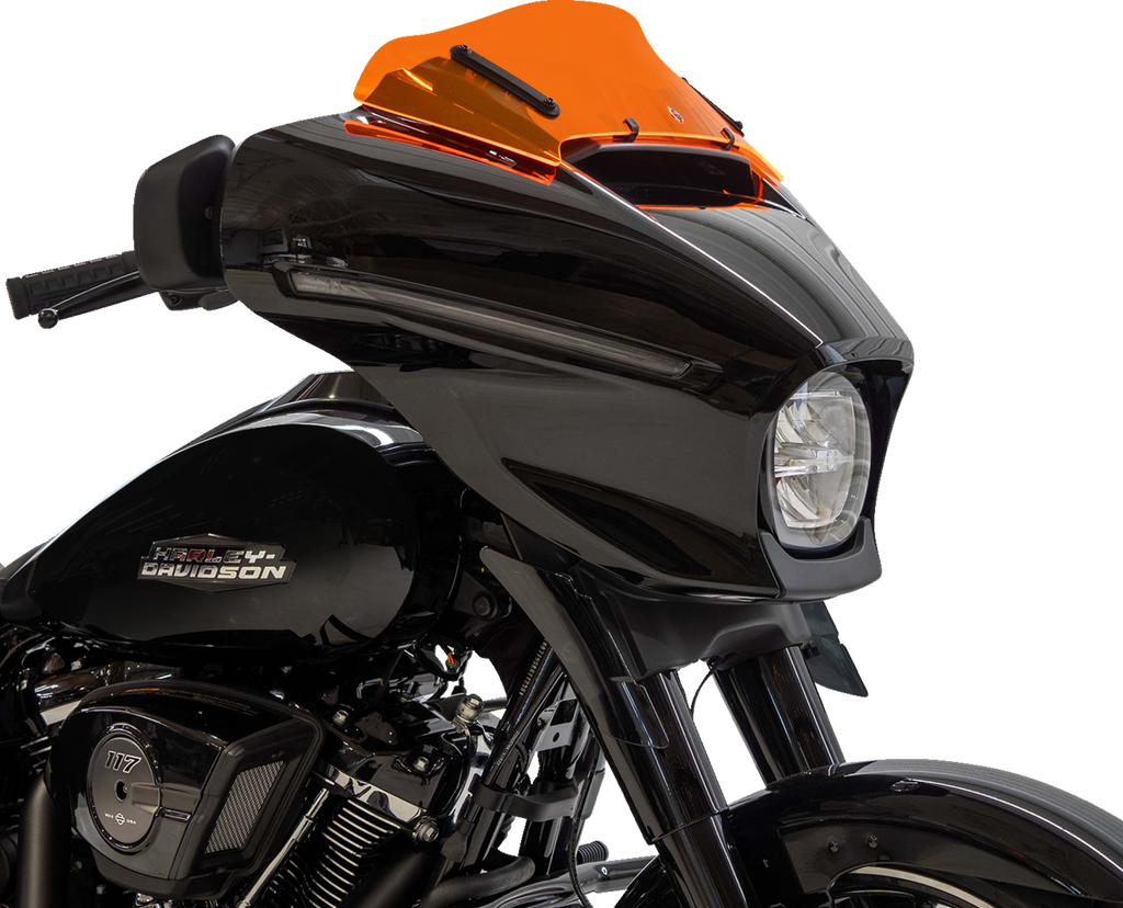 KLOCK WERKS Ice Flare Orange Ice Windshield for Harley-Davidson FLHX/FLHLT, KWW-01-0737