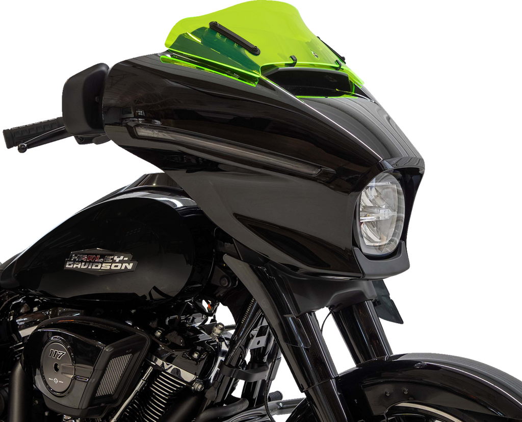 Klock Werks Ice Flare Windshield, Green Ice, for 2023–2026 Harley-Davidson FLHX and FLHLT, KWW-01-0739