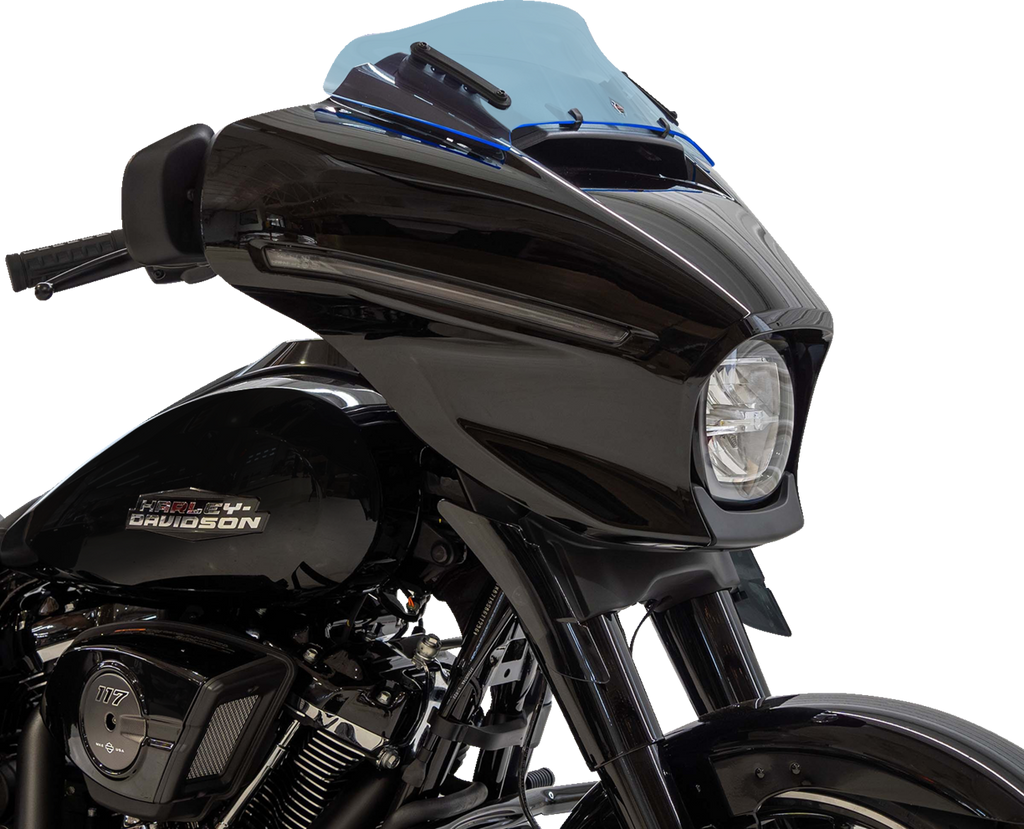 Klock Werks Ice Kolor Flare Windshield Blue Ice for 2023–2026 Harley-Davidson FLHX and FLHLT, KWW-01-0740